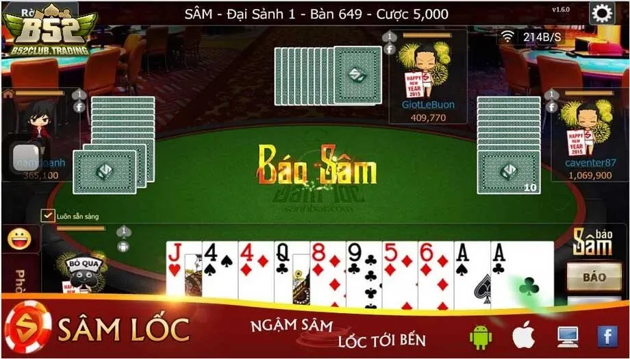 Ưu điểm của Sâm Lốc tại B52 Club